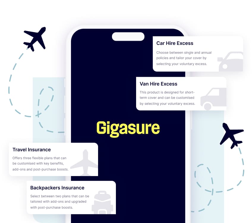 Introducing Gigasure: Next generation insurance for Travel, Backpackers, Van, and Car Hire Excess