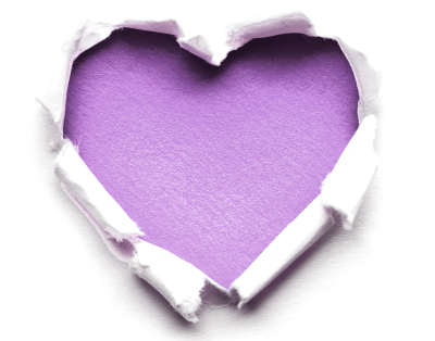 A paper-cut lilac heart invites you to subscribe to our newsletter and join Gigasure's inner circle